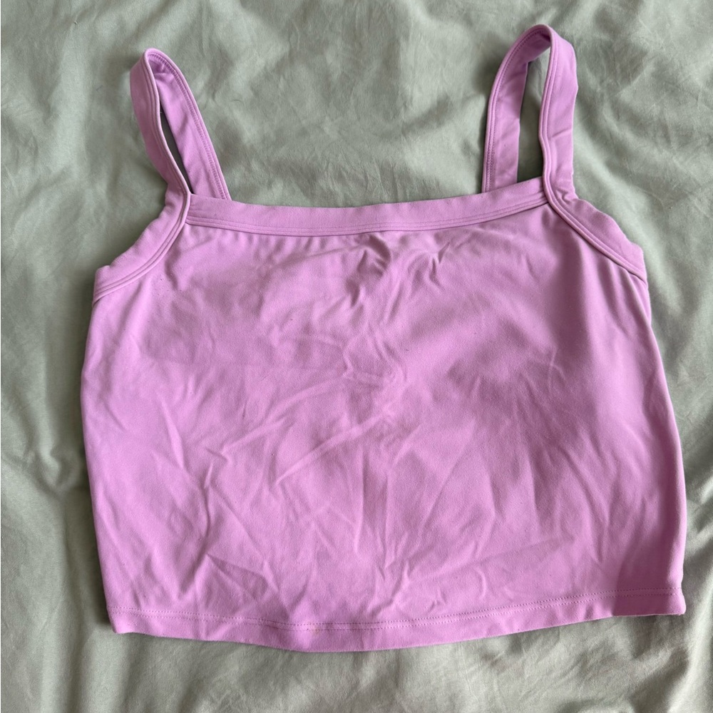 Vitality Cloud II Pink square neck top